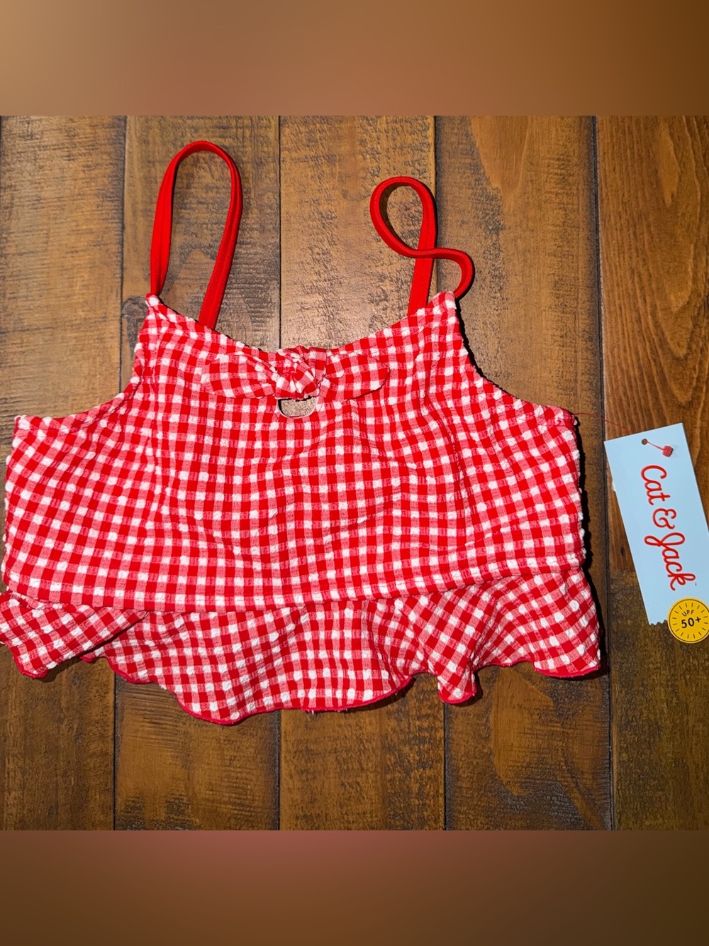 Target Red Gingham Ruffle Camisole